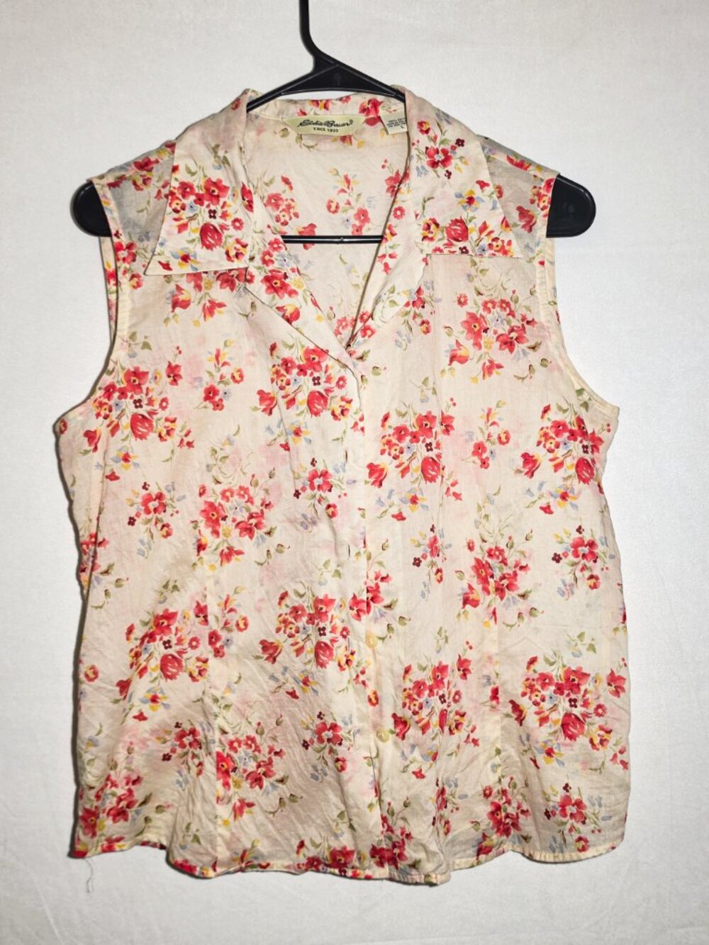 Eddie Baurer Large Floral womens tank western vintage GREAT shape